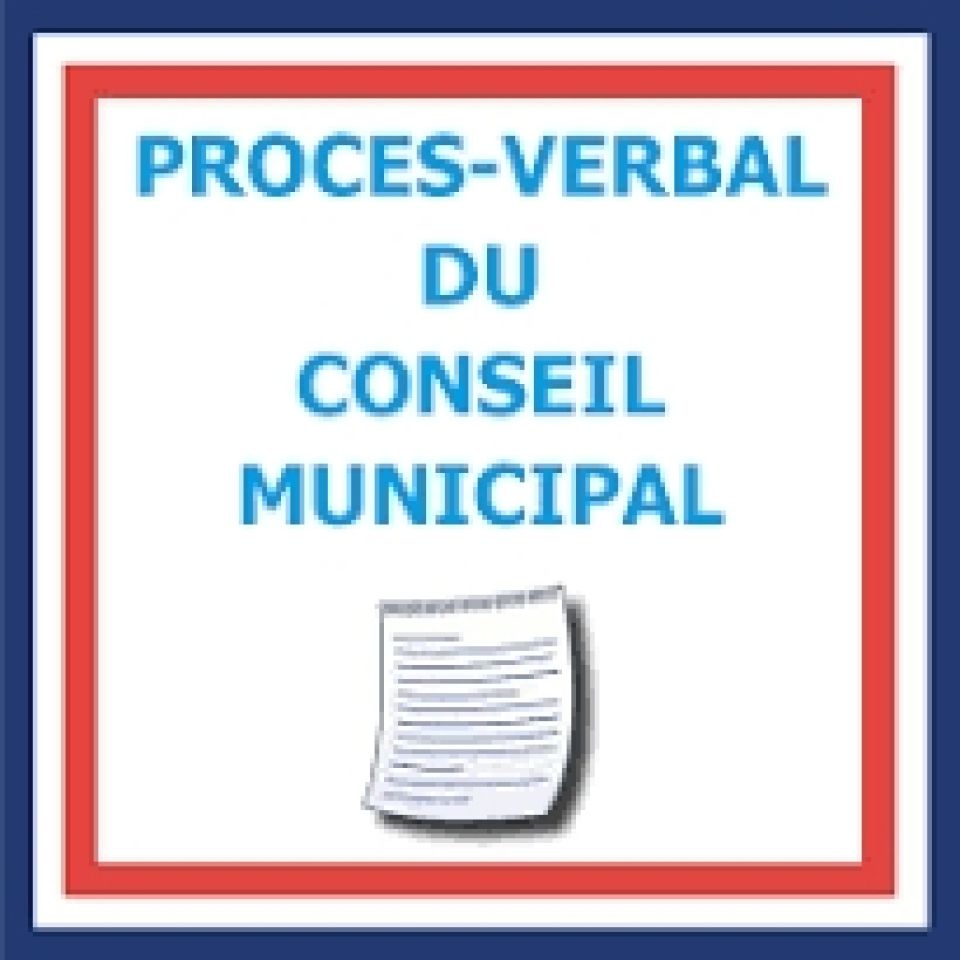 PROCES-VERBAL DE LA SEANCE DU 14 AVRIL