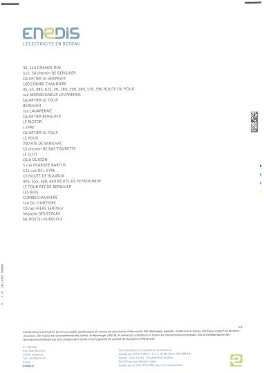 COUPURE D'ELECTRICITE LE 05/12/2025